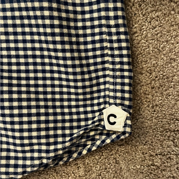 Cremieux Classics button up plaid shirt. Blue and white. - Picture 3 of 4